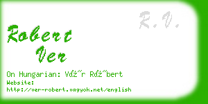 robert ver business card